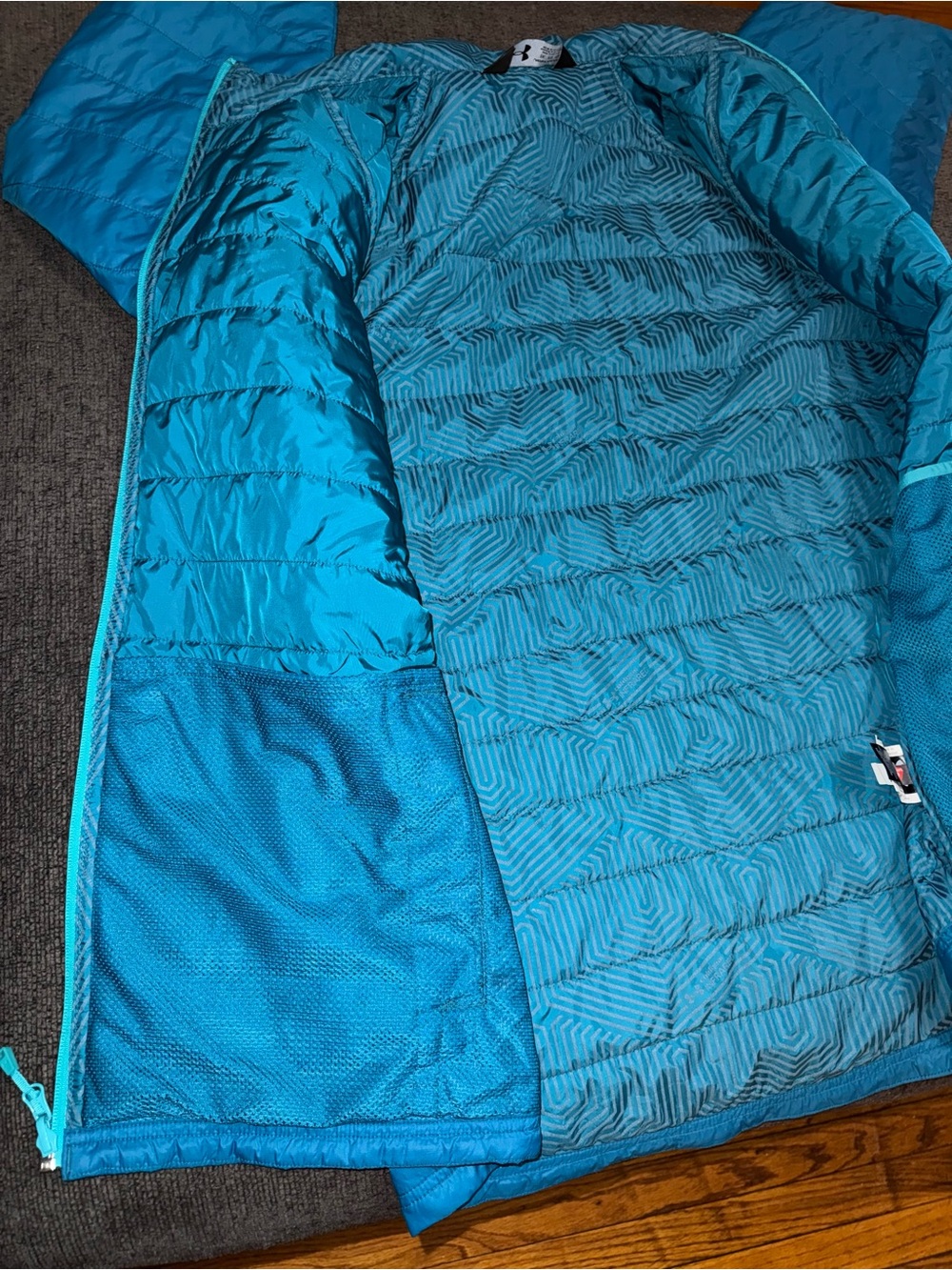 Under Armour ColdGear Infrared Quilted Full Zip Jacket Blue Women’s 2XL - Picture 10 of 13